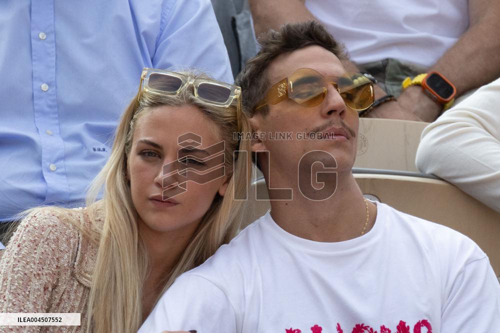 2025 French Open - Celebrities In Stand Day 15 NB