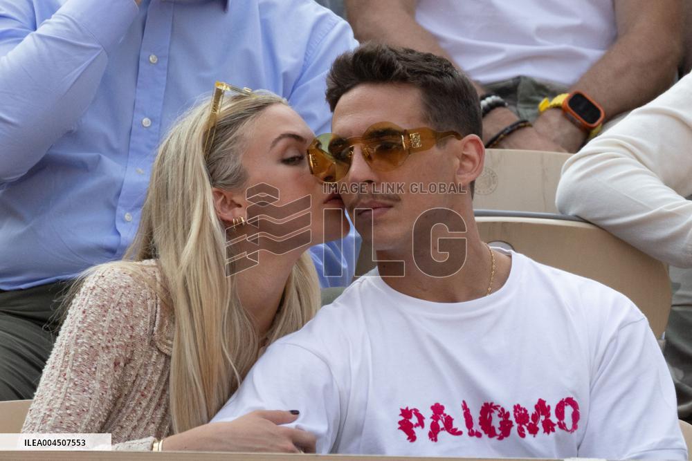 2025 French Open - Celebrities In Stand Day 15 NB