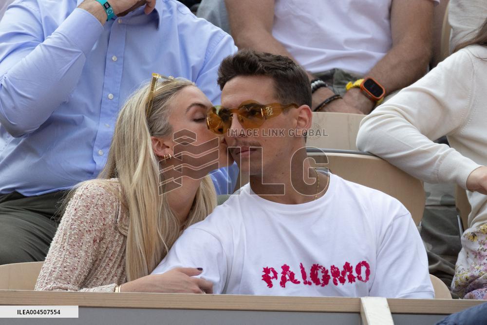 2025 French Open - Celebrities In Stand Day 15 NB