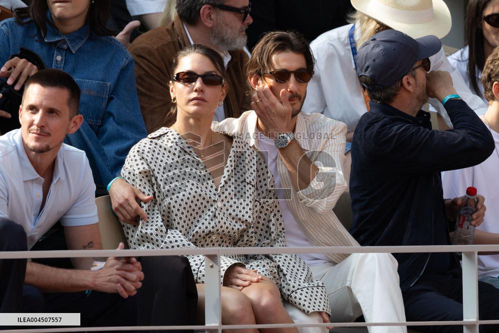 2025 French Open - Celebrities In Stand Day 15 NB