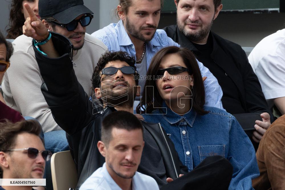 2025 French Open - Celebrities In Stand Day 15 NB