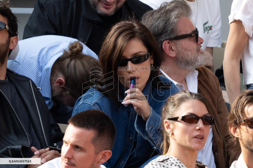 2025 French Open - Celebrities In Stand Day 15 NB