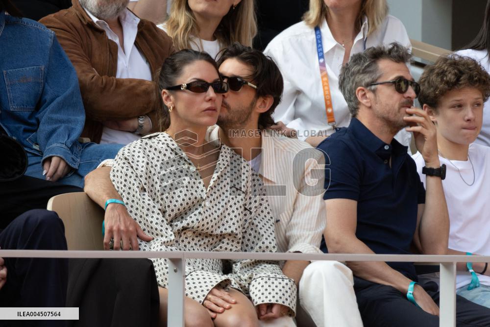 2025 French Open - Celebrities In Stand Day 15 NB
