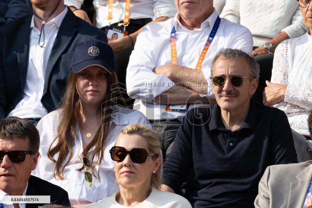 2025 French Open - Celebrities In Stand Day 15 NB