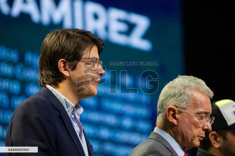 Miguel Uribe Turbay during Political Gathering
