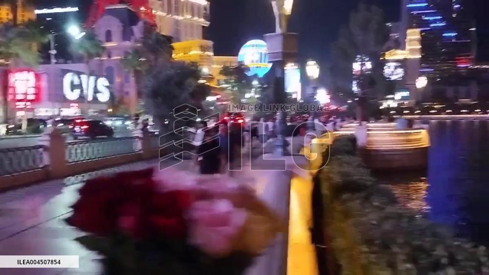 US: Police Respond to Reported Shooting Outside Bellagio Hotel in Las Vegas 3