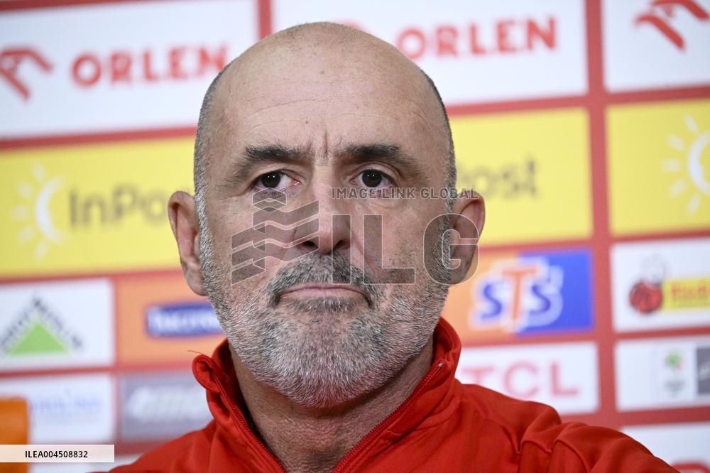 Press conference of the Polish national football team