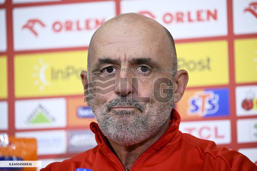 Press conference of the Polish national football team
