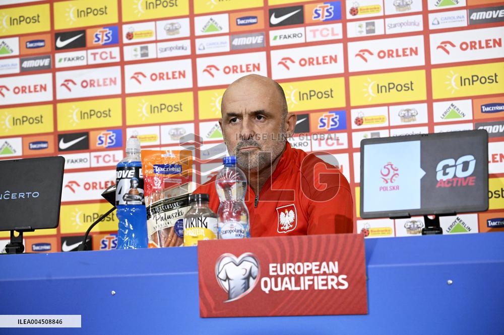 Press conference of the Polish national football team