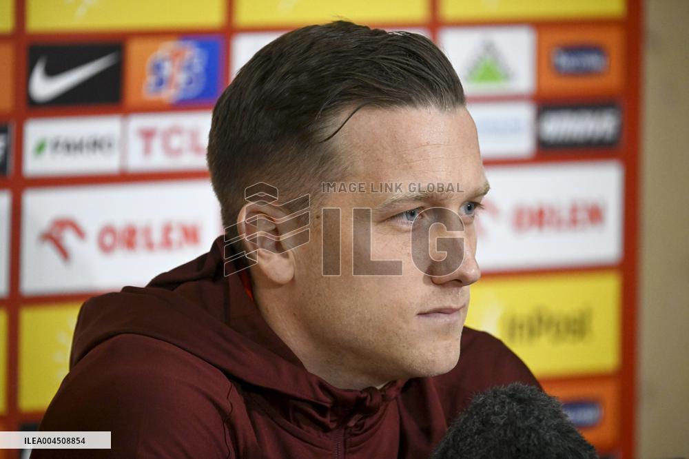 Press conference of the Polish national football team