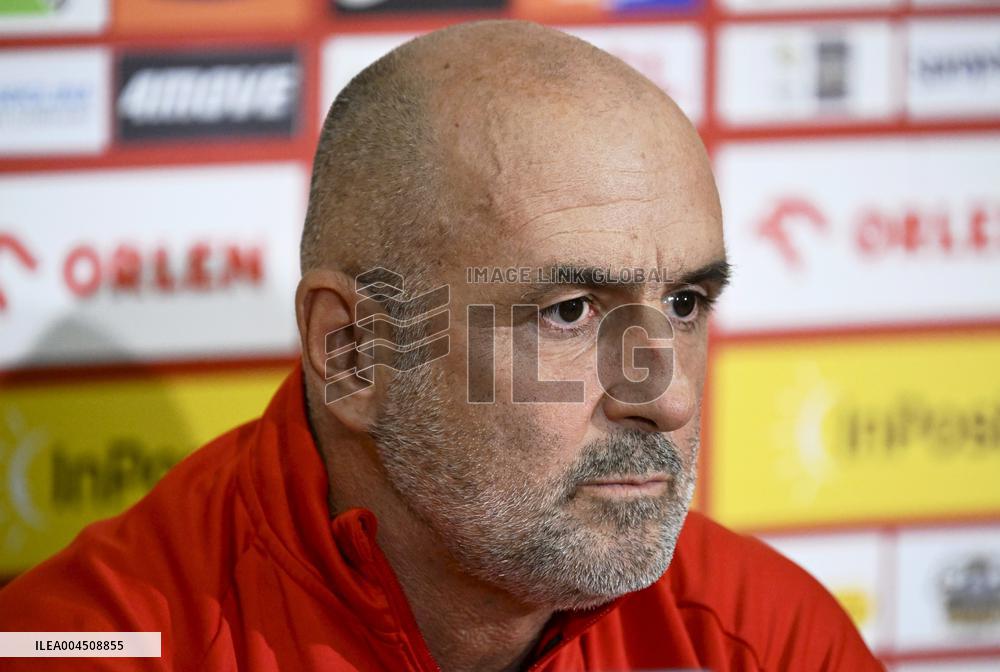 Press conference of the Polish national football team