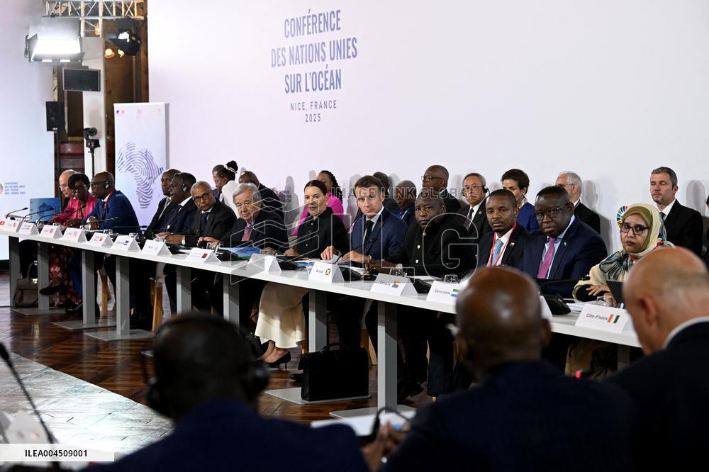 Macron and Princess Lalla Hasnaa Open Africa for the Ocean Panel at UNOC3 in Nice