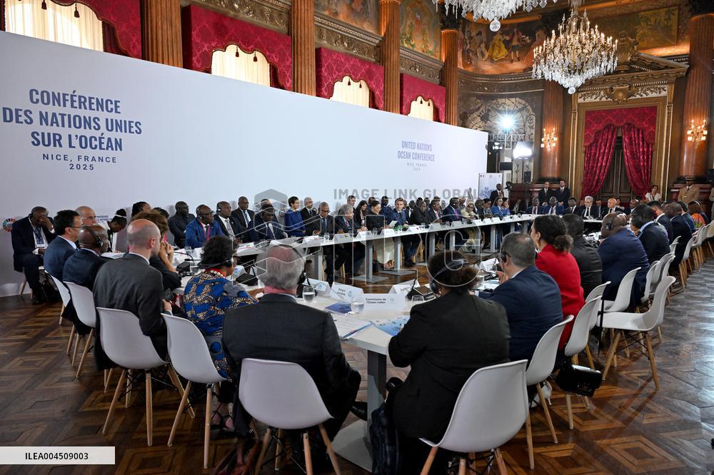 Macron and Princess Lalla Hasnaa Open Africa for the Ocean Panel at UNOC3 in Nice