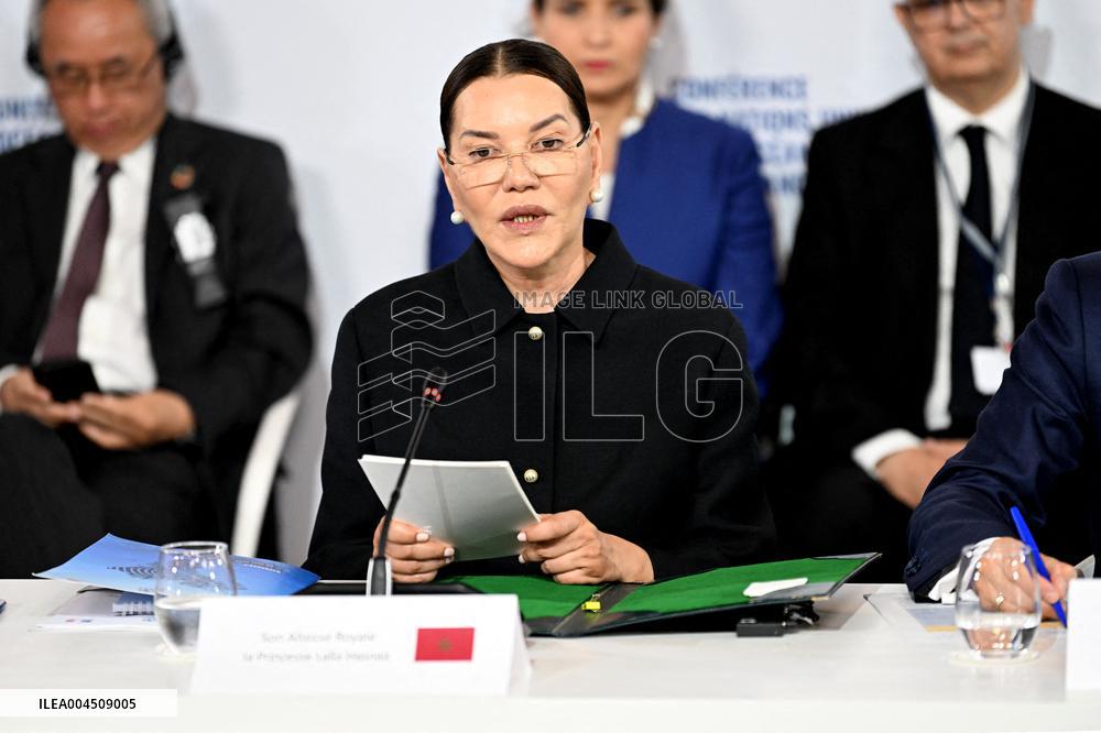 Macron and Princess Lalla Hasnaa Open Africa for the Ocean Panel at UNOC3 in Nice