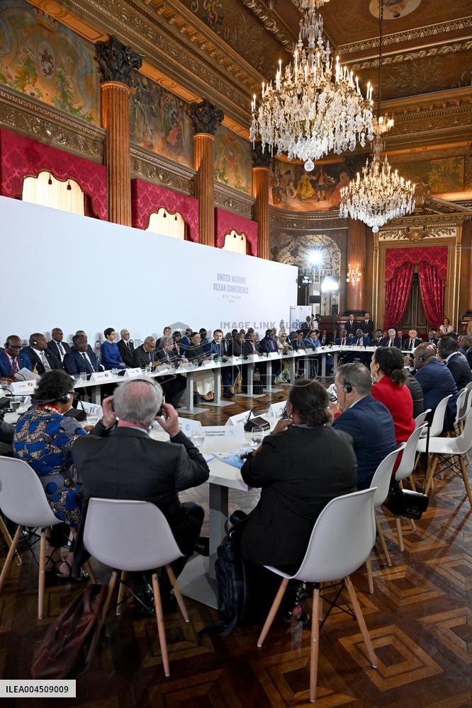 Macron and Princess Lalla Hasnaa Open Africa for the Ocean Panel at UNOC3 in Nice