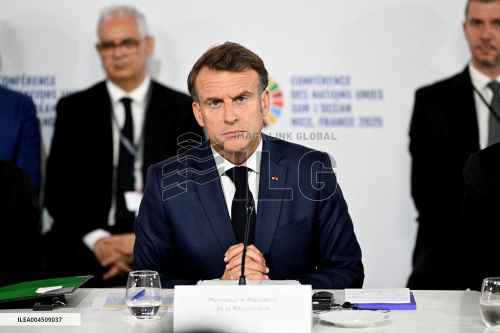 Macron and Princess Lalla Hasnaa Open Africa for the Ocean Panel at UNOC3 in Nice