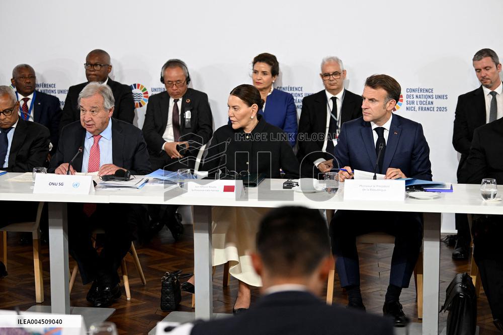 Macron and Princess Lalla Hasnaa Open Africa for the Ocean Panel at UNOC3 in Nice