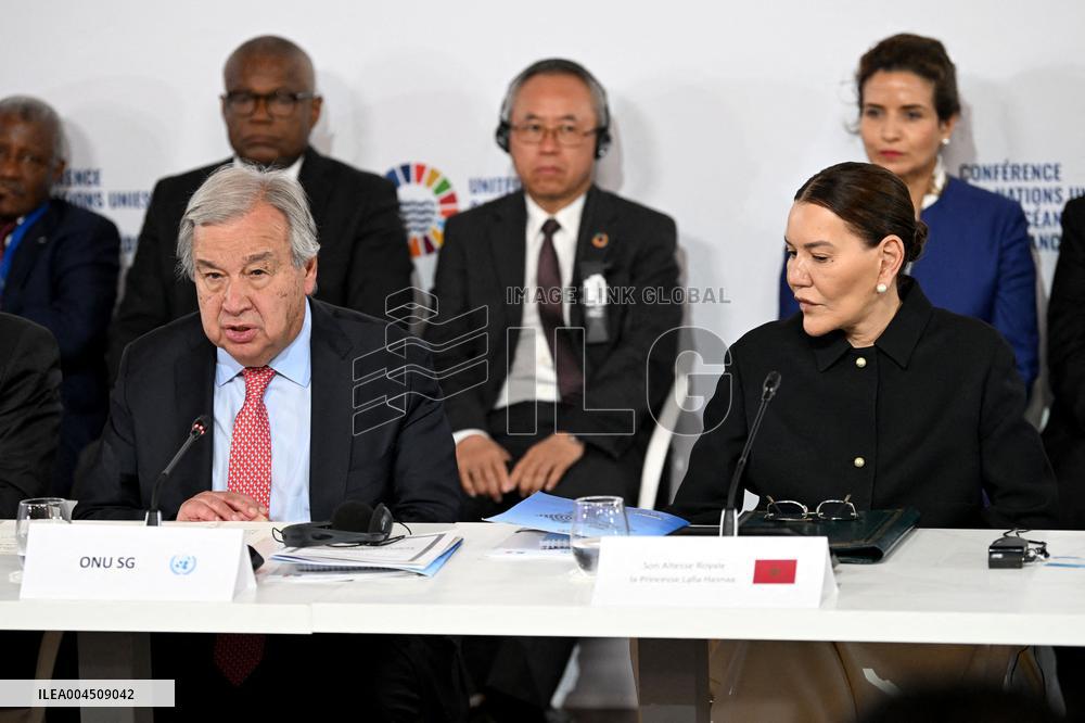 Macron and Princess Lalla Hasnaa Open Africa for the Ocean Panel at UNOC3 in Nice