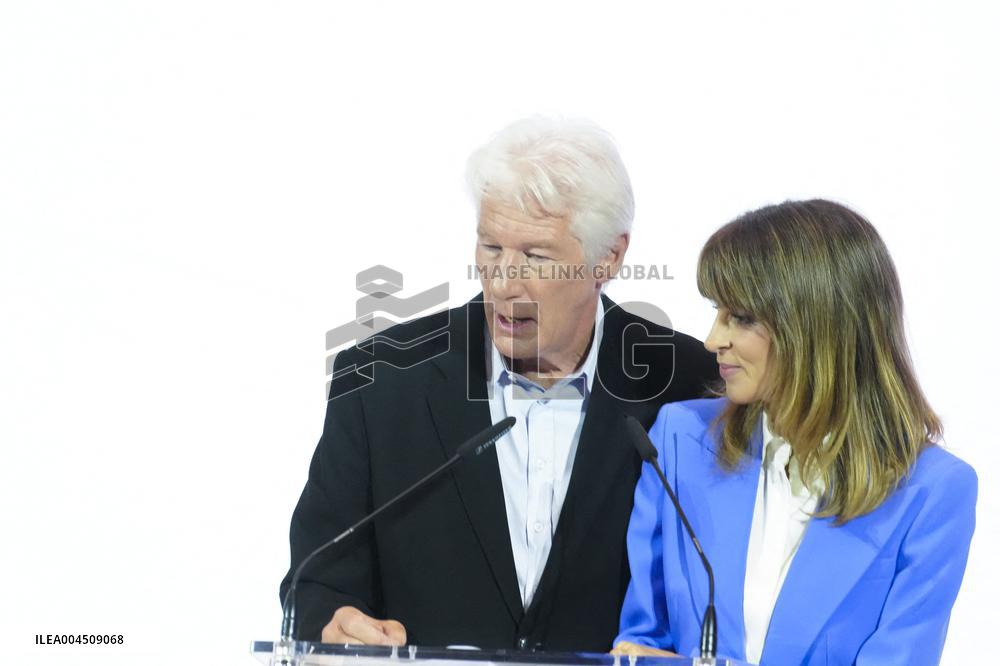 Queen Letizia Closes Euros de tu Nomina Event in Madrid