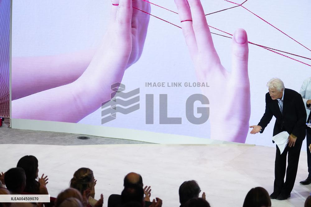 Queen Letizia Closes Euros de tu Nomina Event in Madrid