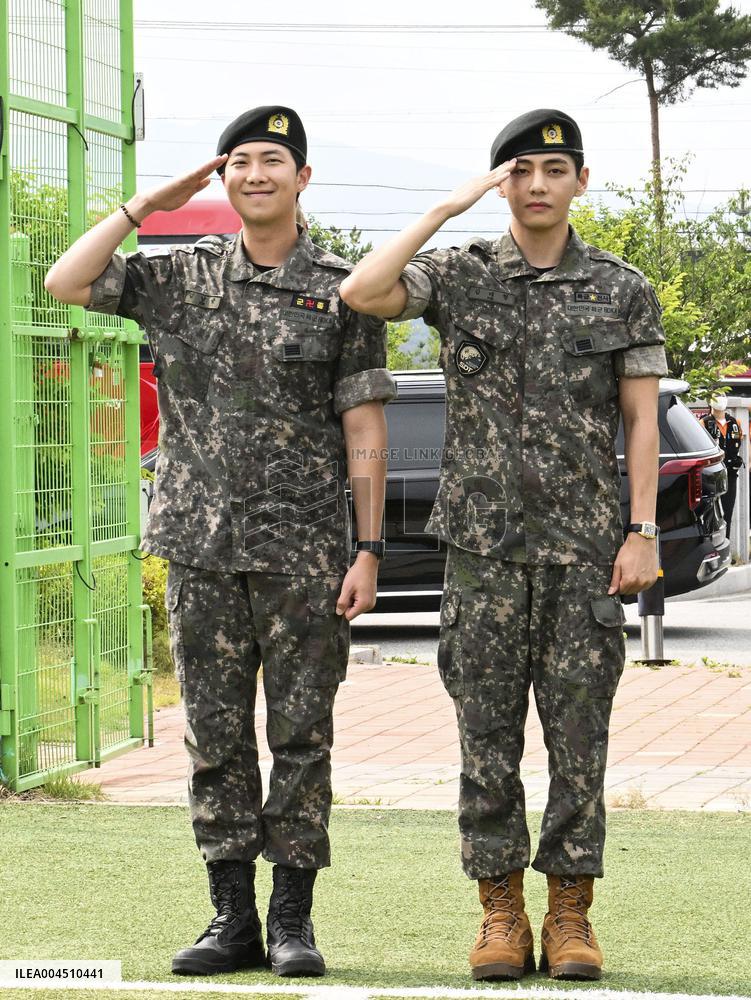 BTS members RM, V discharged from S. Korea military