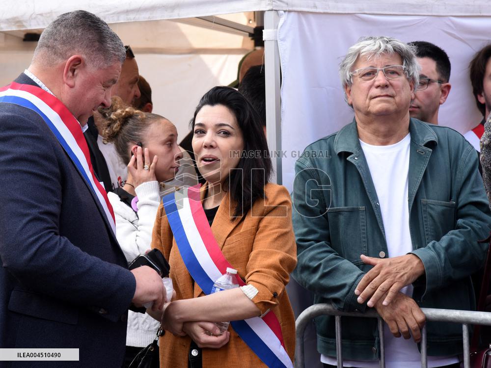 Pro-Palestinian Rally For Freedom Flotilla Madleen - Paris