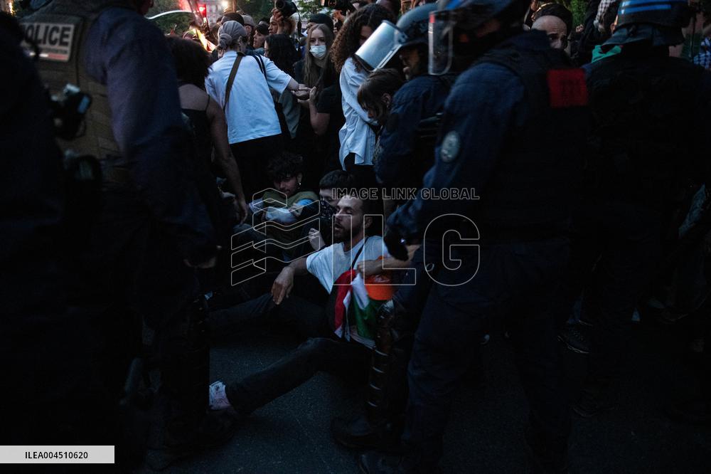 Pro-Palestinian Rally For Freedom Flotilla Madleen - Paris