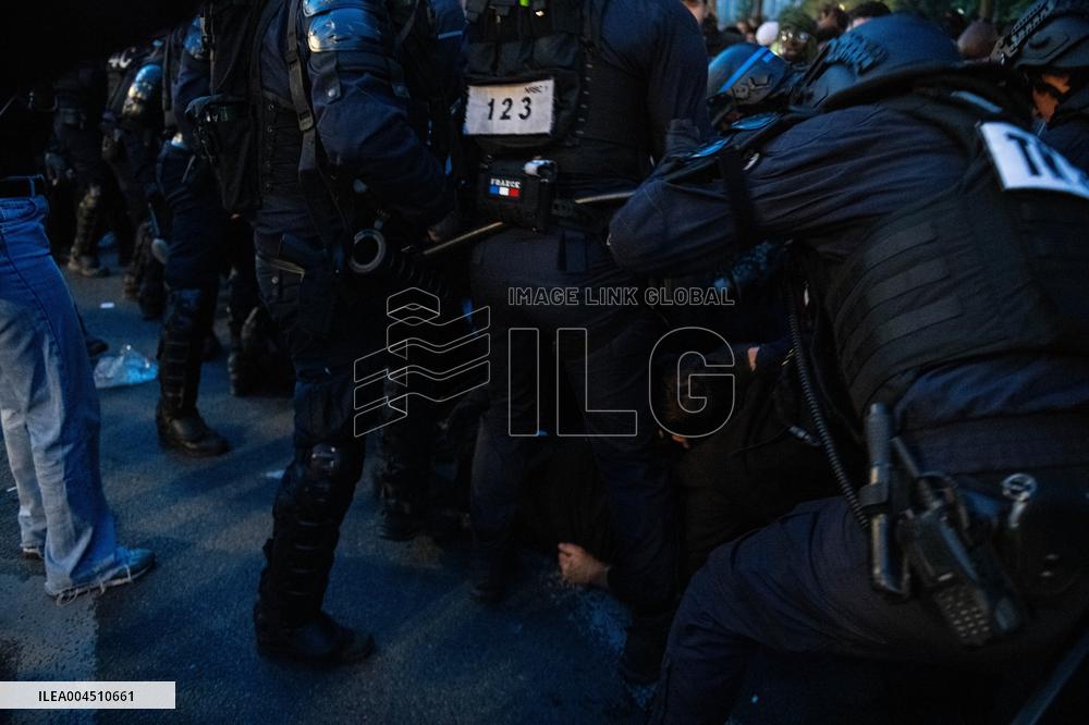 Pro-Palestinian Rally For Freedom Flotilla Madleen - Paris
