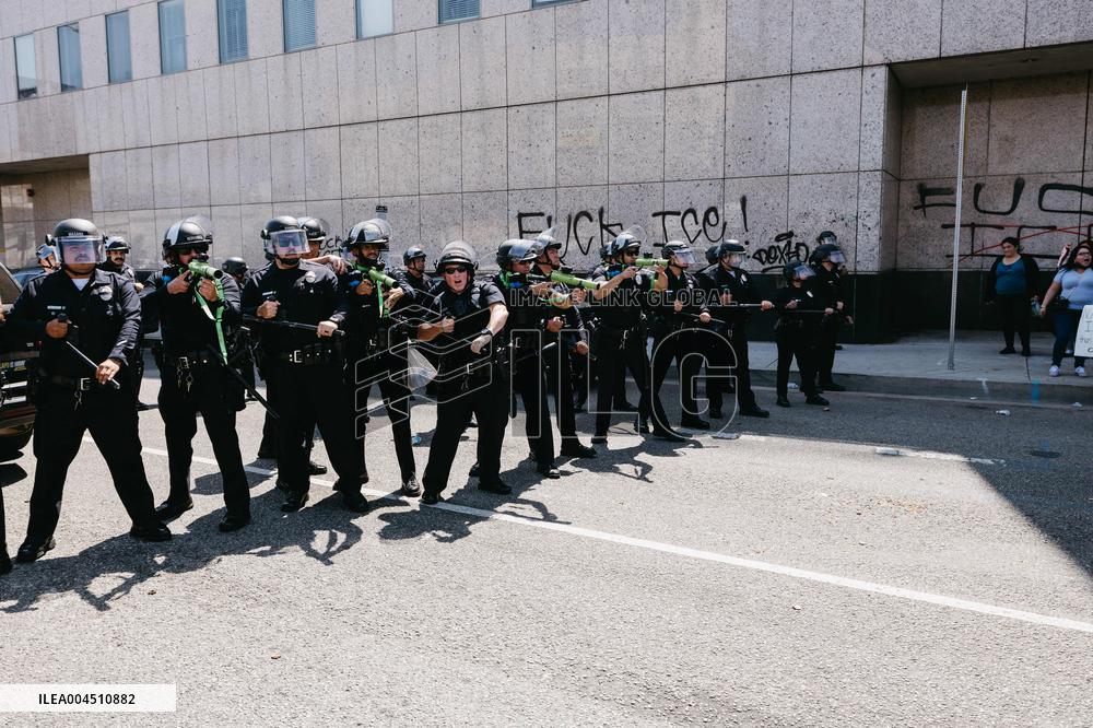 ICE Raids Spark Protest Riot - LA