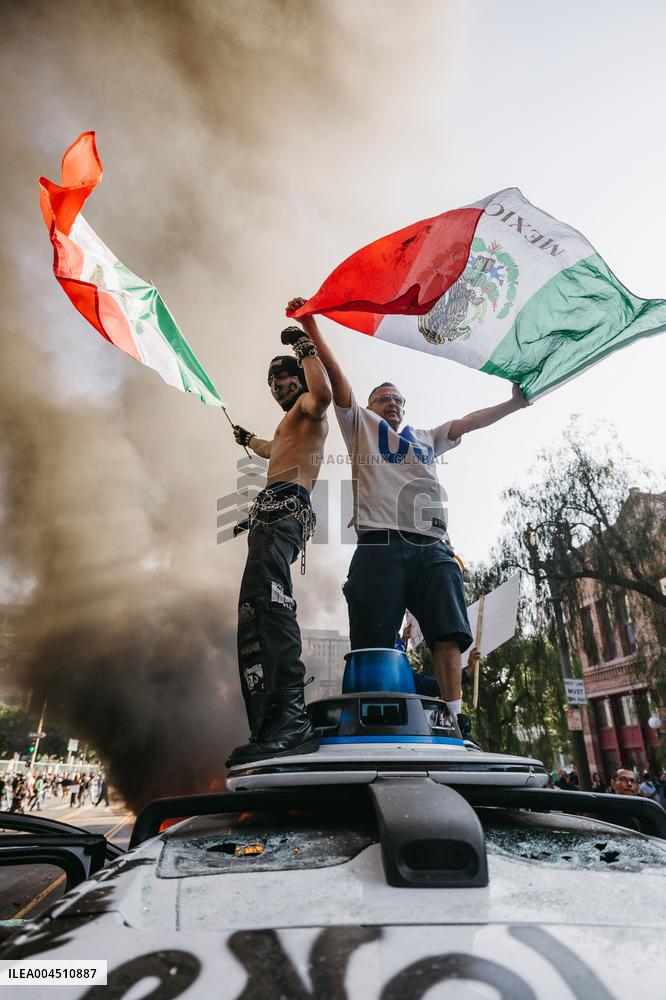 ICE Raids Spark Protest Riot - LA