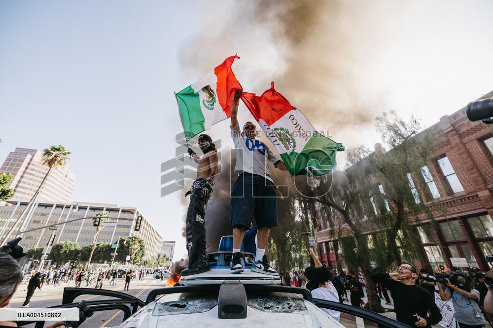 ICE Raids Spark Protest Riot - LA