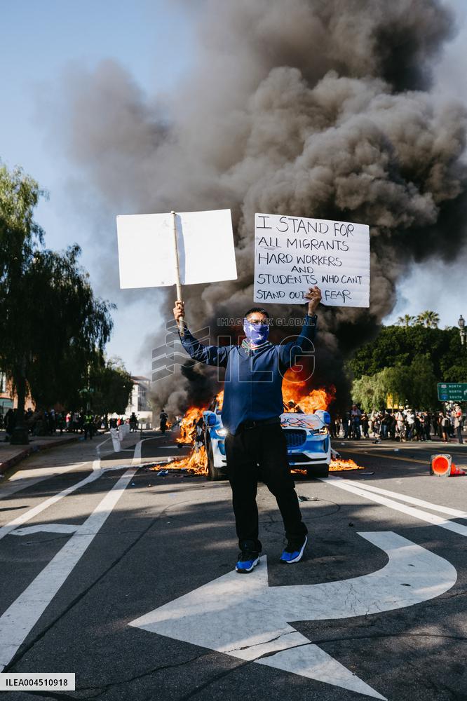 ICE Raids Spark Protest Riot - LA