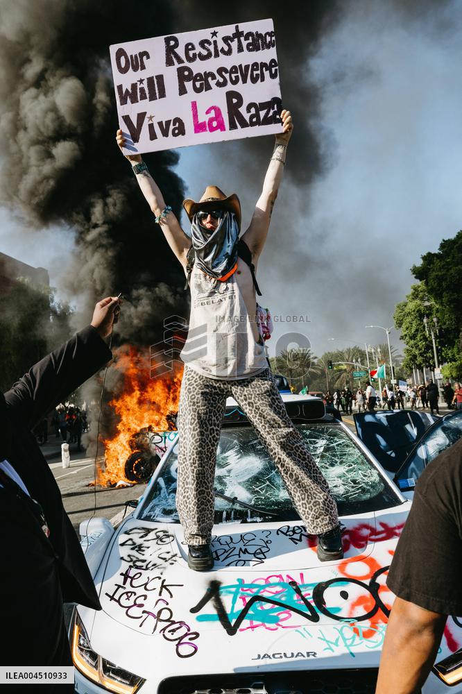 ICE Raids Spark Protest Riot - LA