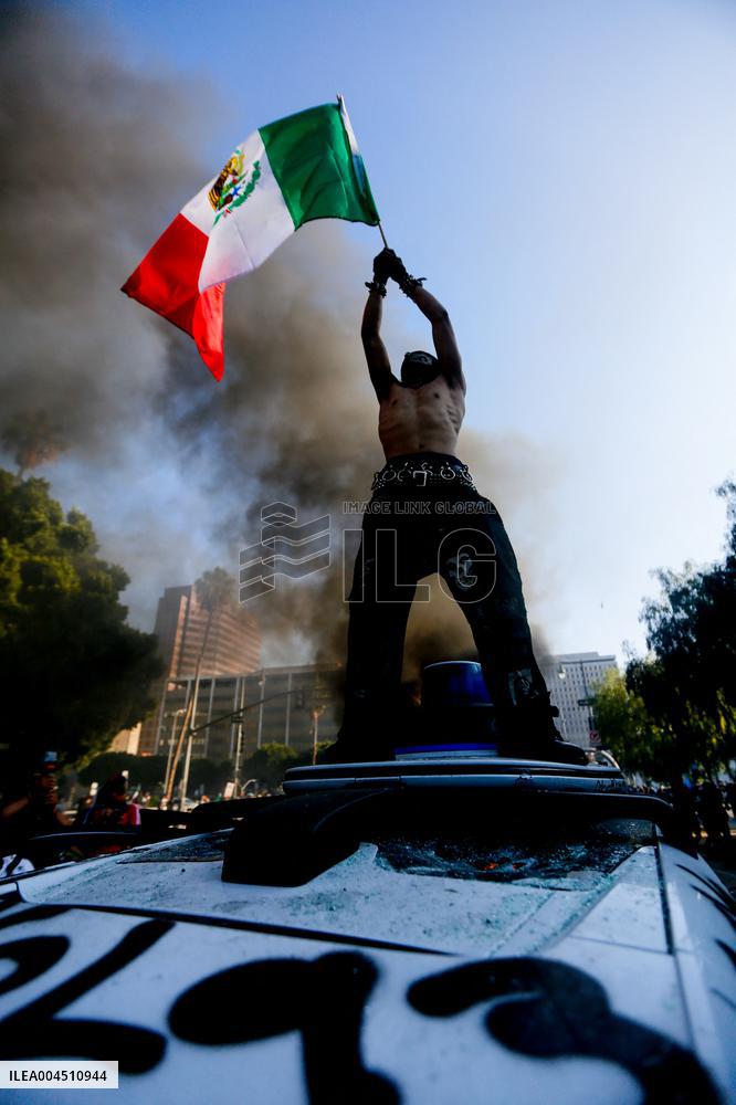 ICE Raids Spark Protest Riot - LA