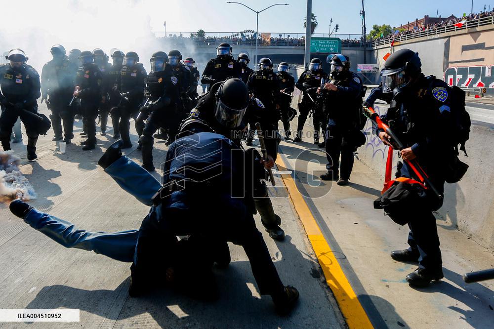 ICE Raids Spark Protest Riot - LA