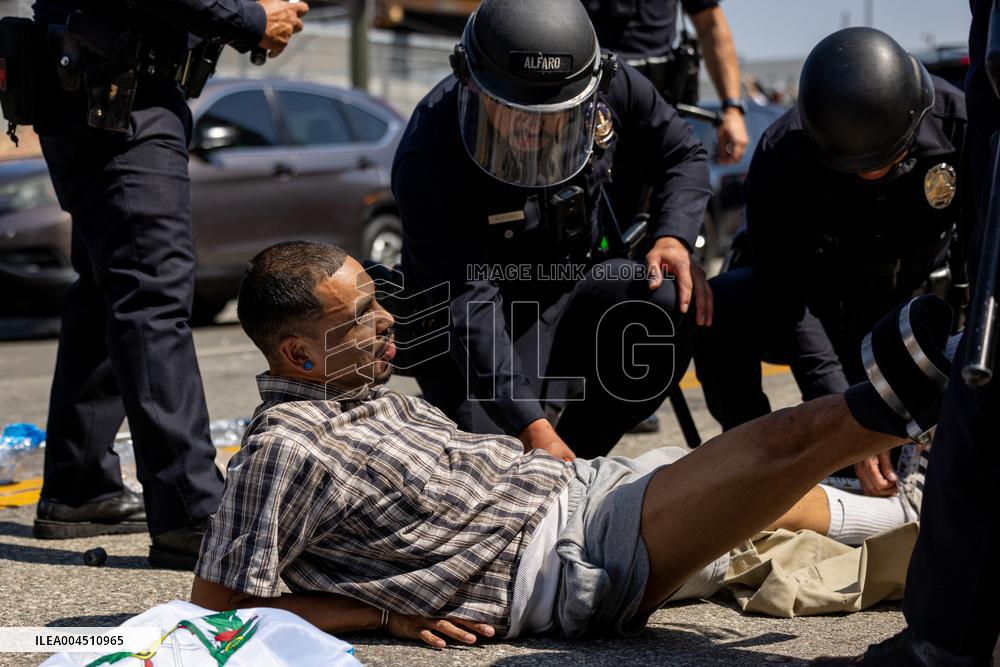 ICE Raids Spark Protest Riot - LA