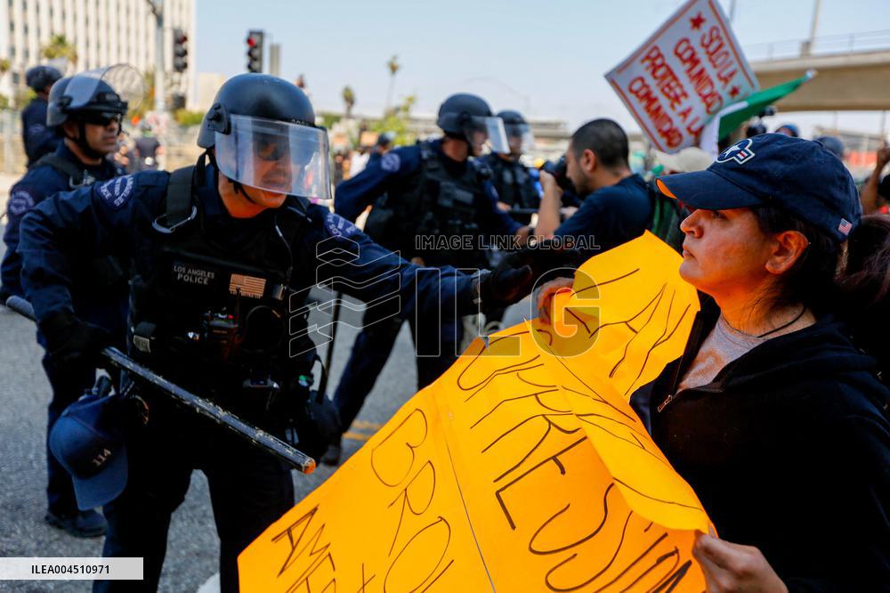 ICE Raids Spark Protest Riot - LA