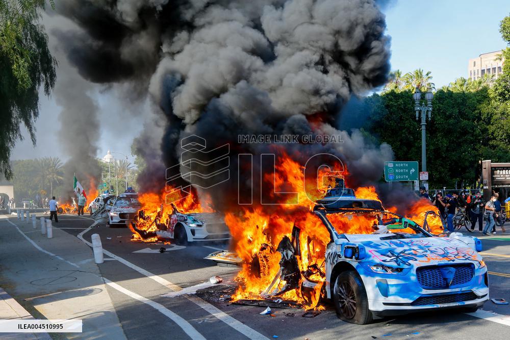 ICE Raids Spark Protest Riot - LA