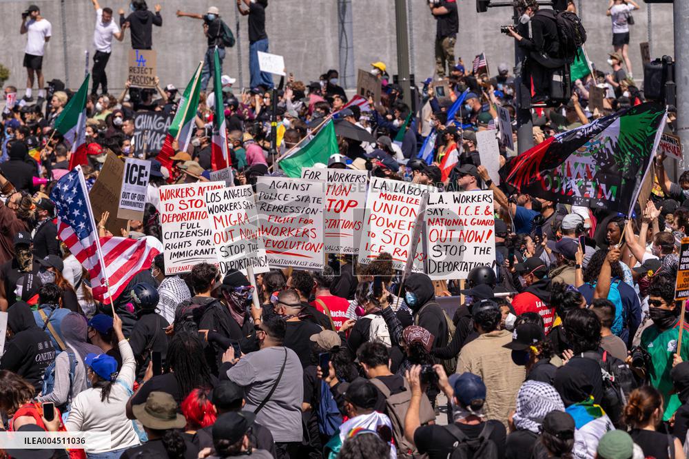 ICE Raids Spark Protest Riot - LA
