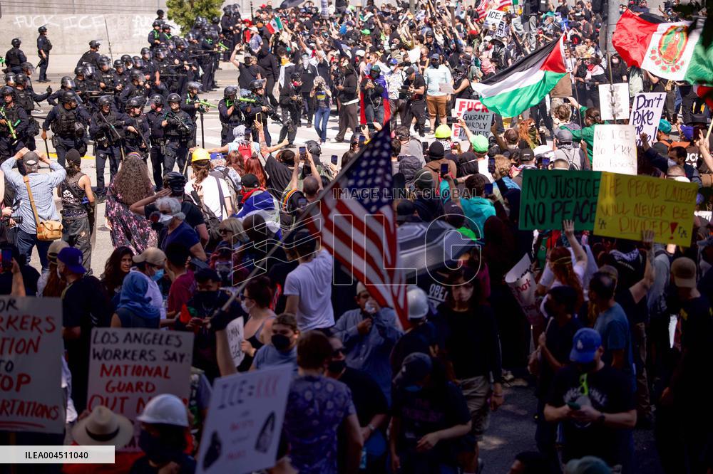 ICE Raids Spark Protest Riot - LA