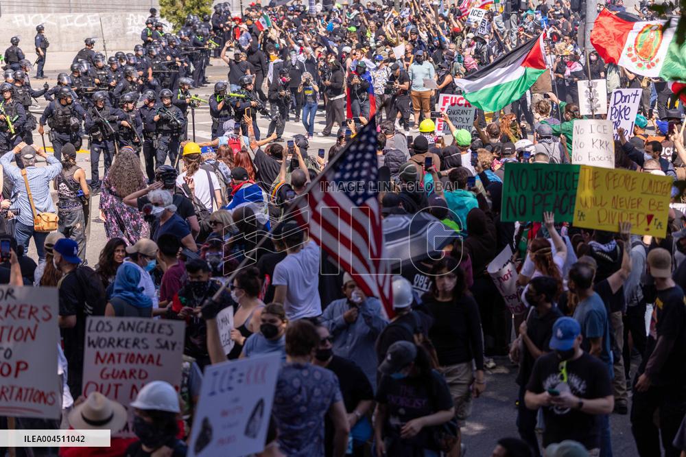 ICE Raids Spark Protest Riot - LA