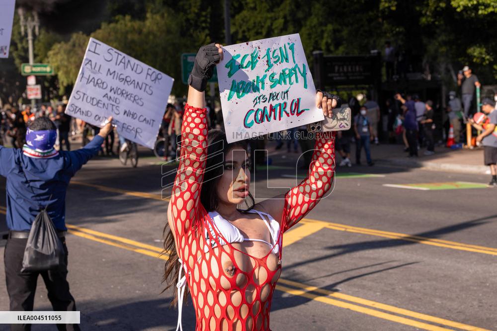 ICE Raids Spark Protest Riot - LA