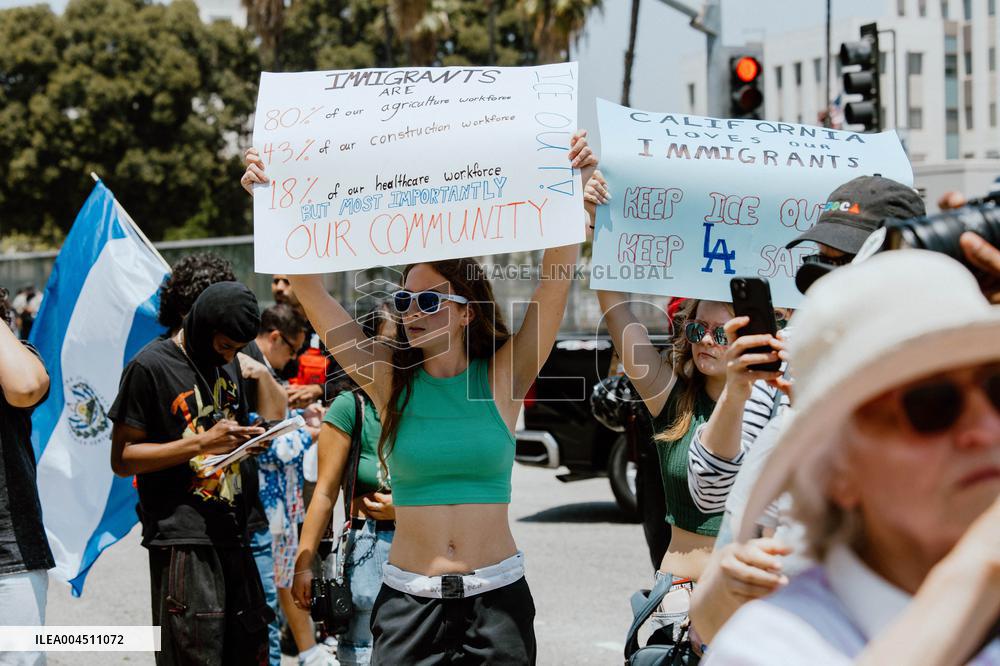 ICE Raids Spark Protest Riot - LA