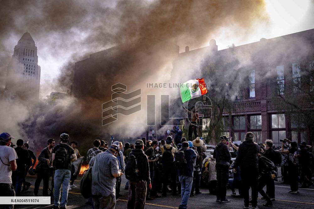 ICE Raids Spark Protest Riot - LA