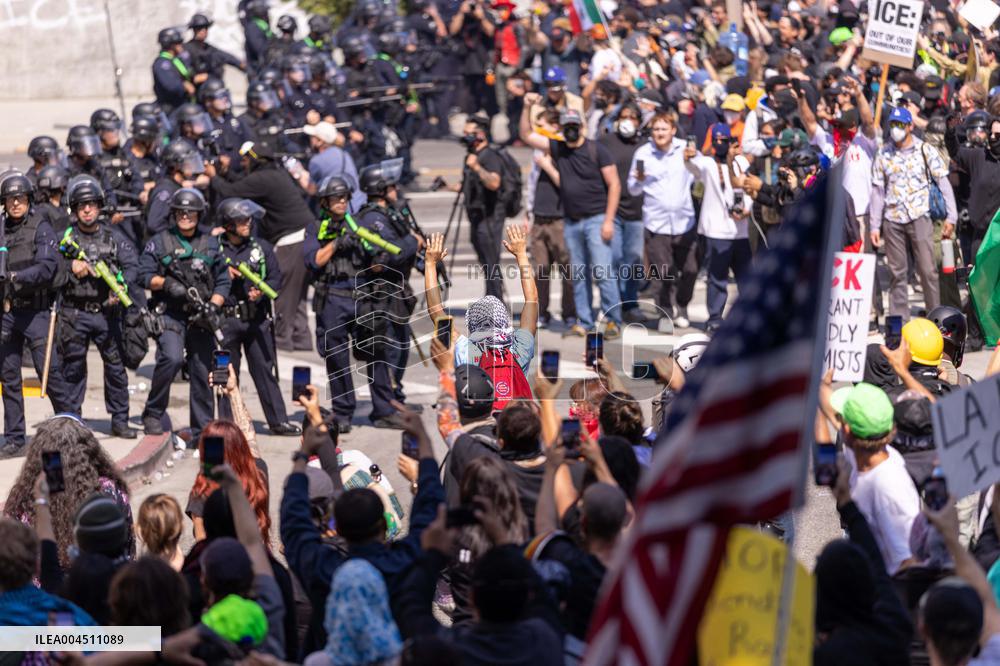 ICE Raids Spark Protest Riot - LA