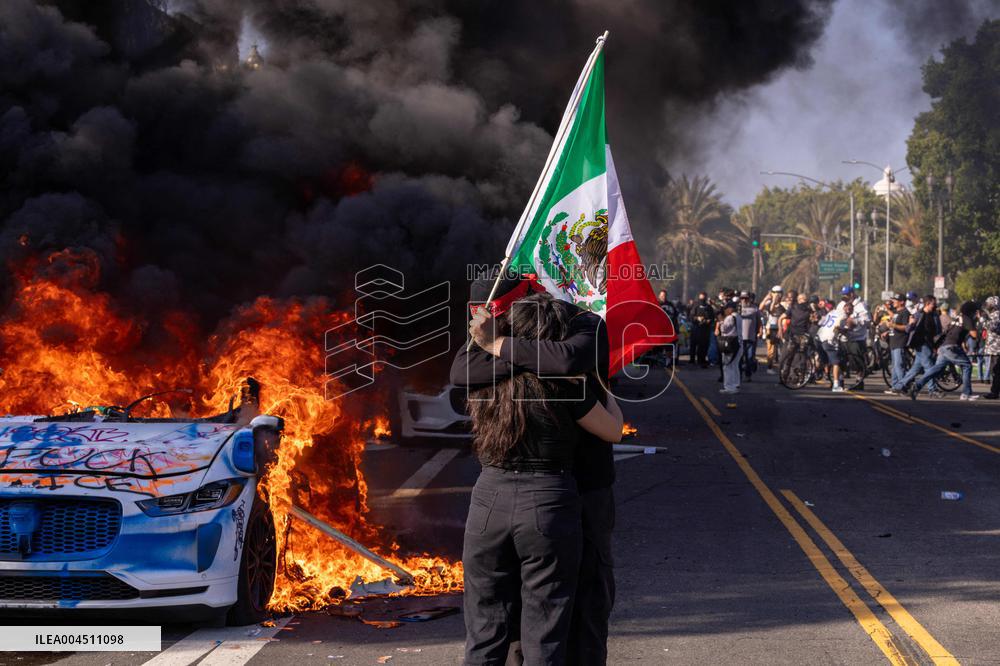 ICE Raids Spark Protest Riot - LA