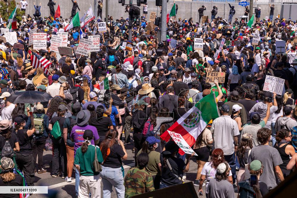 ICE Raids Spark Protest Riot - LA