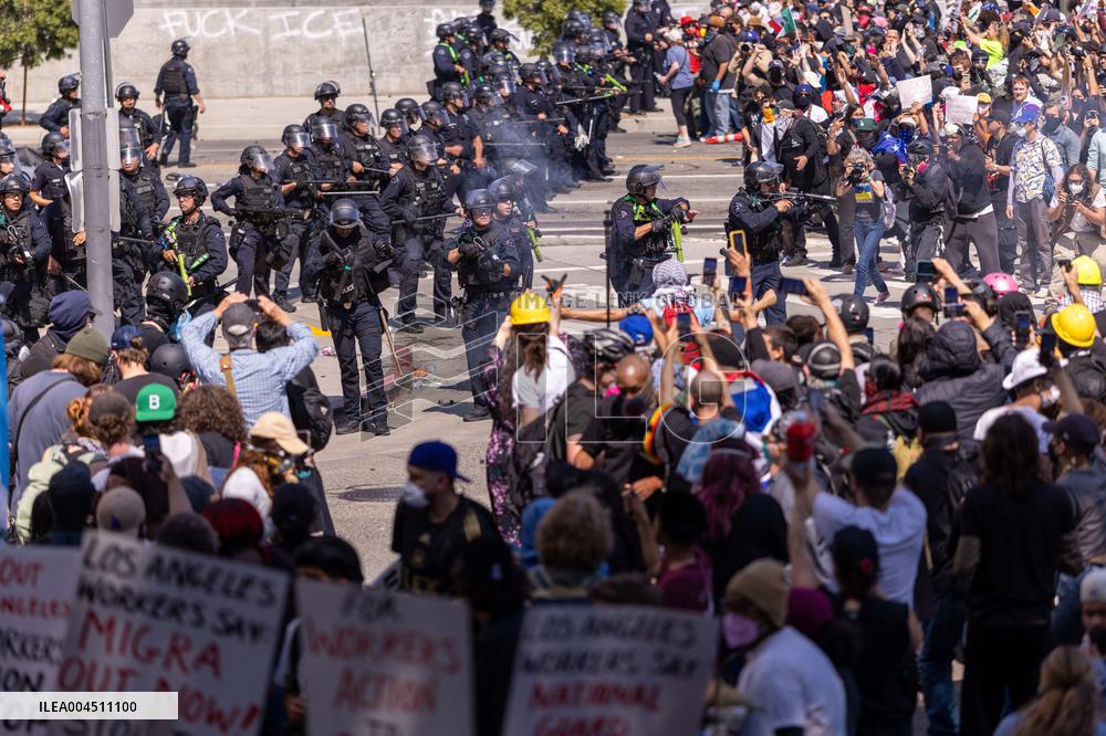 ICE Raids Spark Protest Riot - LA