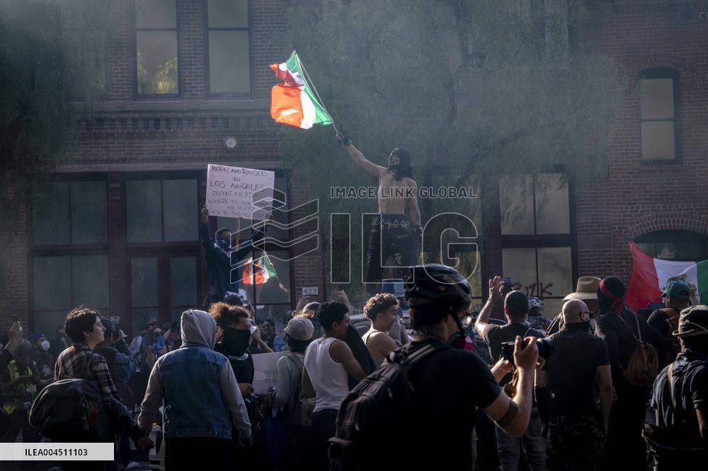 ICE Raids Spark Protest Riot - LA