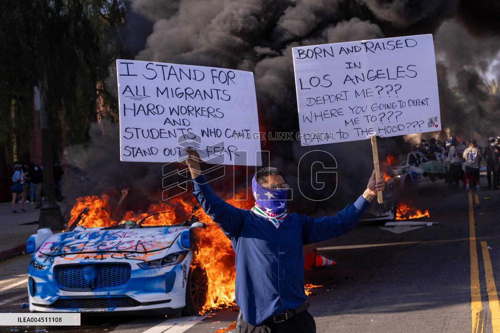 ICE Raids Spark Protest Riot - LA